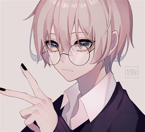 Aesthetic Anime Boy With Glasses