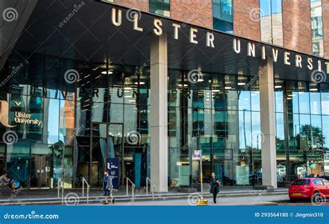 Street View of Ulster University Belfast Campus Block C Entrance. Editorial Image - Image of ...