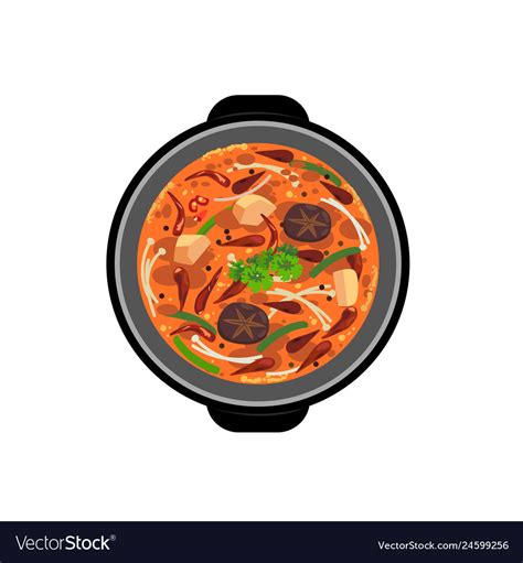 Mala soup Royalty Free Vector Image - VectorStock