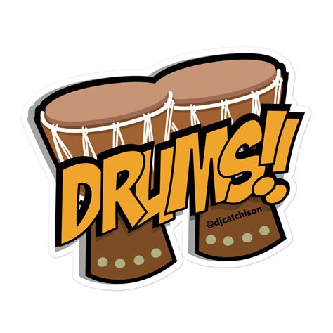 DRUMS!! – Stickers – SoundGroove Records