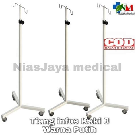 Promo Tiang Infus Stainless Steel/Tiang Infus Kaki 3/Tiang Infus Portabel Diskon 33% di Seller ...