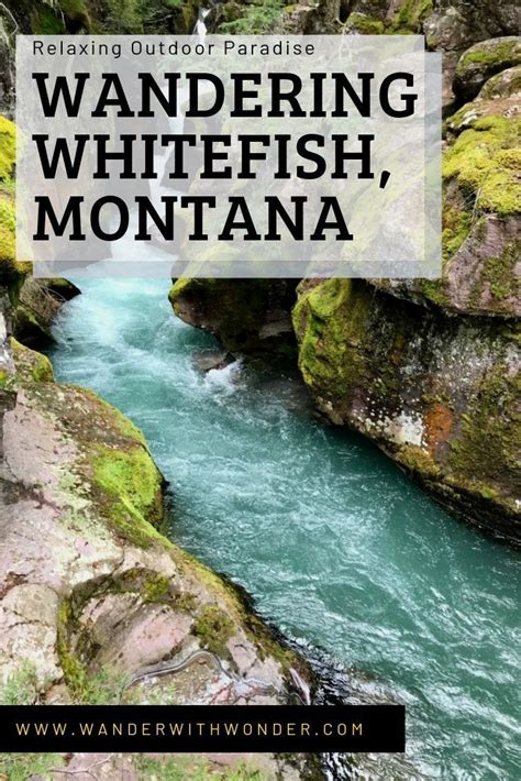 Whitefish, Montana, in the Northern Rocky Mountains and gateway to stunning Glacier National ...