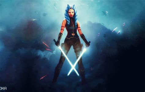 Wallpaper fiction, Star Wars, lightsaber, jedi, Ahsoka Tano, Ahsoka ...