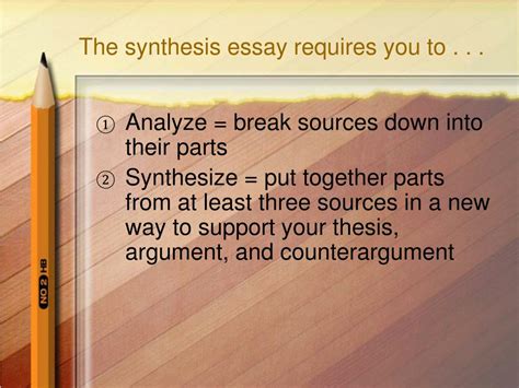 PPT - Writing the Synthesis Essay on the AP English Language Test PowerPoint Presentation - ID ...