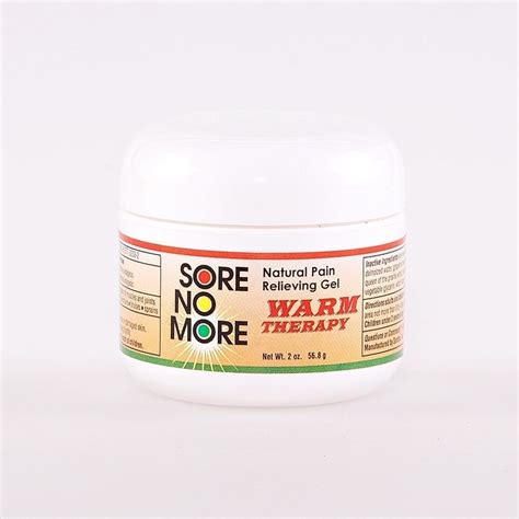 Original Warm Therapy Natural Pain Relieving Gel - 2 oz Jar - Sore No More