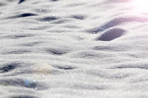 Fresh White Snow Surface, Bright Light in the Snow Stock Image - Image ...