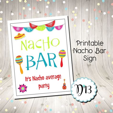 Nacho Bar Sign Up Sheet Template