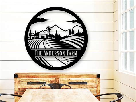 Metal Farm Sign Farmhouse Sign Personalized Metal Sign | Etsy