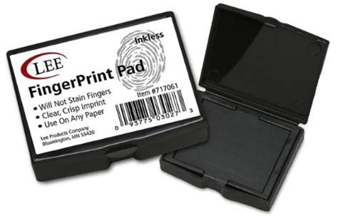 Stamps Ink Pads: Lee Inkless FingerPrint Pad (S03027)