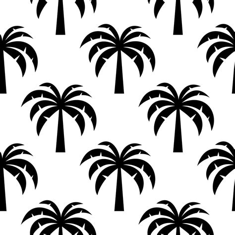 Palm leaves seamless pattern. Vector Illustration 22819235 Vector Art ...