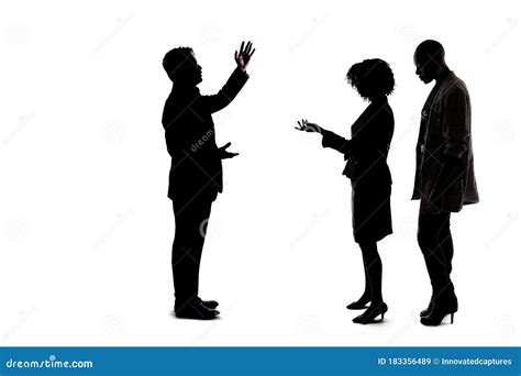 Silhouette of a Group of People Talking in a Crowd Stock Image - Image of community, black ...