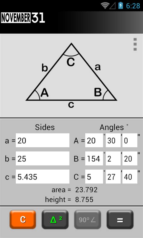 Triangle Calculator - Android Apps on Google Play