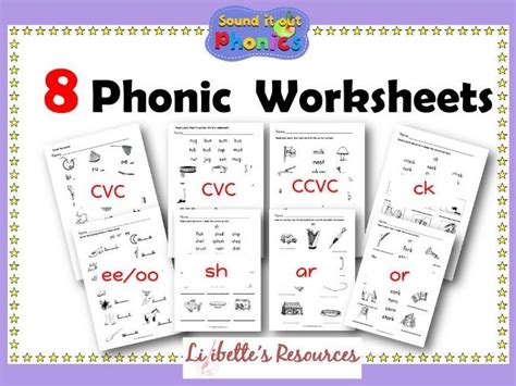 8 Phonics Worksheets FREE | Teaching Resources