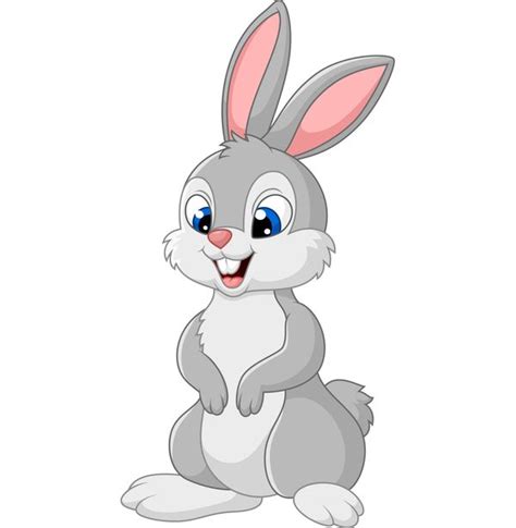 Rabbit cute cartoon vector 02 | Cute bunny cartoon, Rabbit cartoon, Cartoon clip art