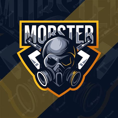 Premium Vector | Mobster mascot logo esport template design