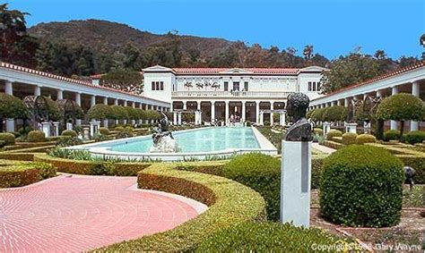 This is the original J. Paul Getty Museum in Malibu. It was designed to look like an Italian ...