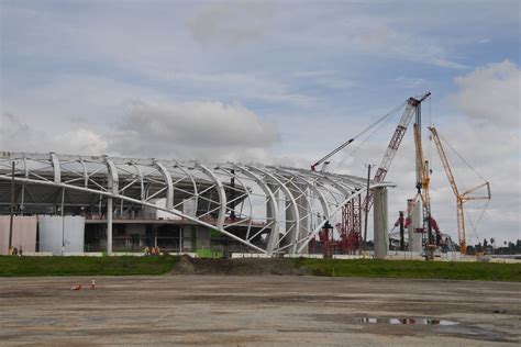 Watch the future Rams stadium rise in real time - Curbed LA