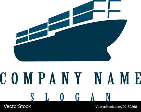 Cargo ship design Royalty Free Vector Image - VectorStock