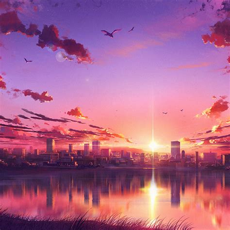 Aesthetic Anime Sunset Wallpaper 4k | Images and Photos finder