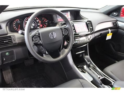 Black Interior 2017 Honda Accord EX-L V6 Coupe Photo #117296784 | GTCarLot.com