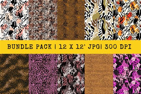 Bundle Leopard Spots Pattern Digital Graphic by Streetpovibe · Creative ...