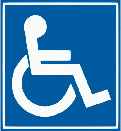 printable handicap sign - Clip Art Library