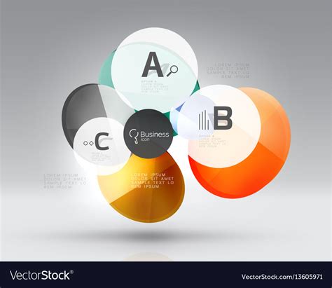 Circle banner template Royalty Free Vector Image