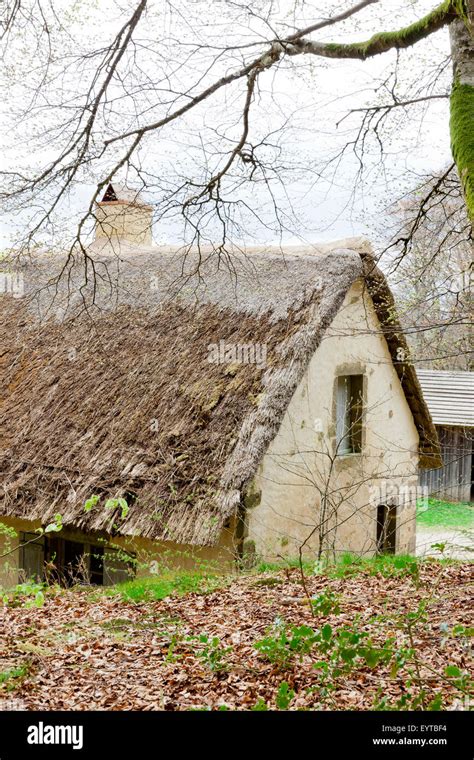 House with straw roof Stock Photo - Alamy