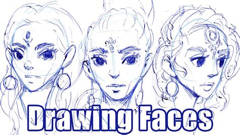 Drawing Stylized Faces - YouTube