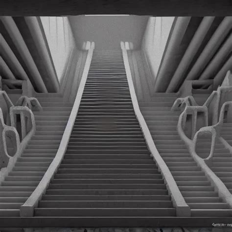 Escher infinite stairs made with smooth pipes and soft | Stable Diffusion | OpenArt