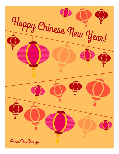 Lanterns Chinese New Year Card - Venngage