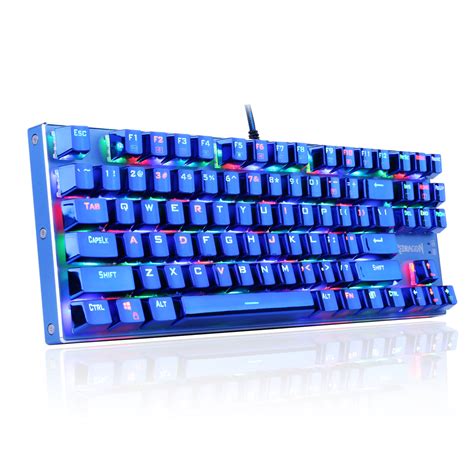 Redragon K566B-RGB Mechanical Gaming Keyboard, RGB Backlit, Blue Switches, Solid durable All ...