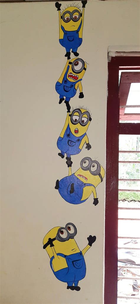 Minion wall painting | Minion wall painting, Minions wall, Minion art