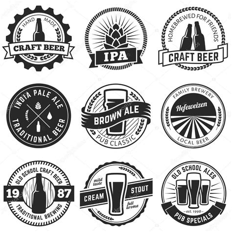 Craft beer labels. Stock Vector Image by ©NihilArt #83362132