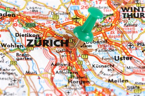 Zurich Map - Switzerland