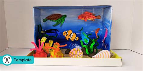 Ocean Shoebox Diorama | Seaside Crafts (teacher made)