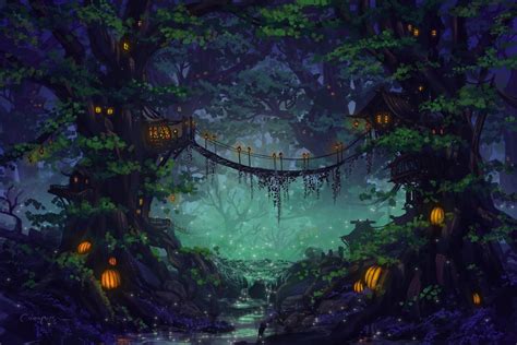 Elven Forest Wallpaper - WallpaperSafari