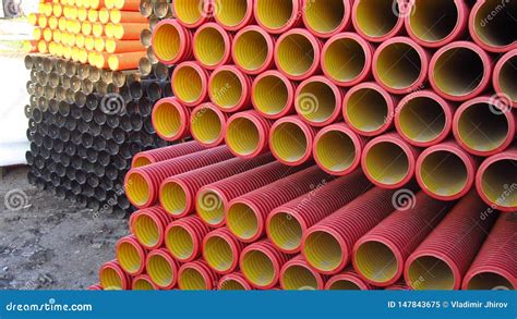 Plastic Pipes for Installation of Water Supply Stock Image - Image of construction, details ...