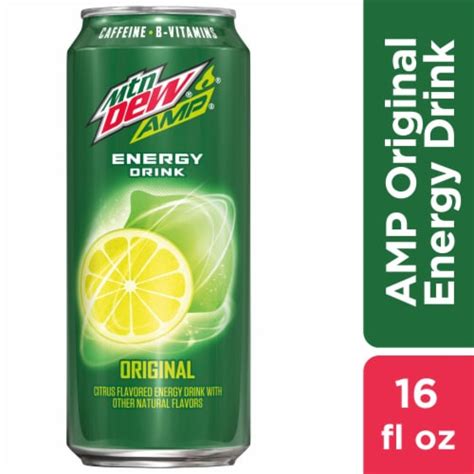 Mountain Dew® Amp® Original Energy Drink Can, 16 fl oz - QFC