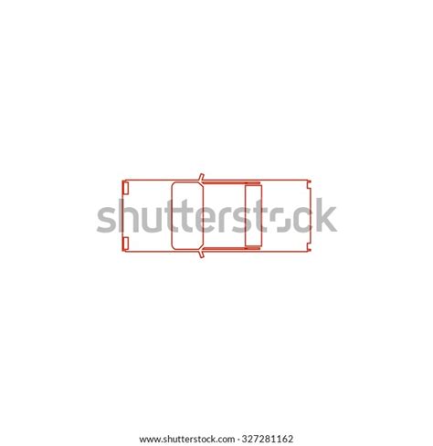 Car Top View Red Outline Illustration Stock Illustration 327281162 | Shutterstock