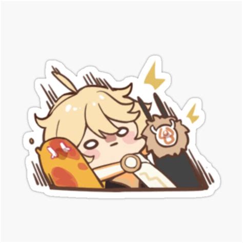 "Aether Genshin Impact Chibi" Sticker for Sale by milkqtea | Redbubble