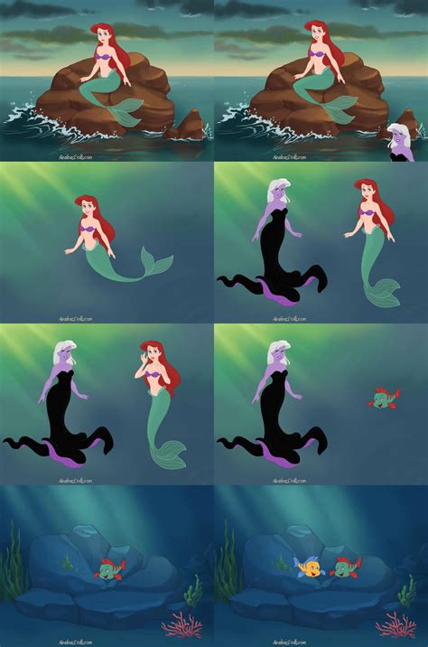 Ursula Turns Ariel Into A Fish by IK16 on DeviantArt