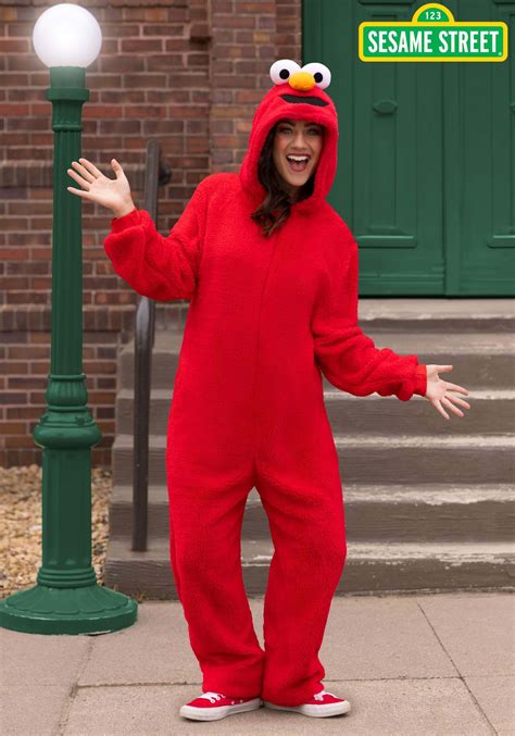 Sesame Street Adult Elmo Onesie Costume