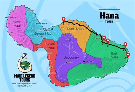 Map Of Road To Hana Maui Maui - Daune Eolande