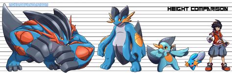 Mudkip Evolution and Height Chart by Mgx0 on DeviantArt