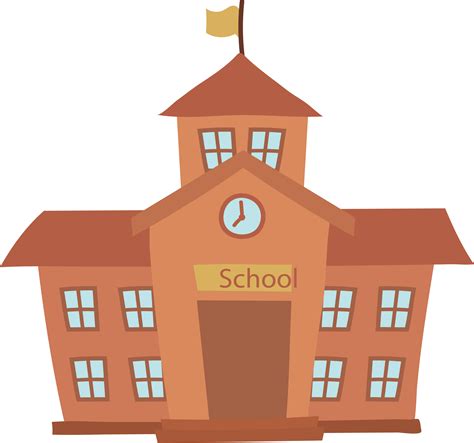 School Cartoon Building - School building png download - 3308*3097 ...