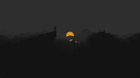 Firewatch Dark Minimal 5k Wallpaper,HD Games Wallpapers,4k Wallpapers ...