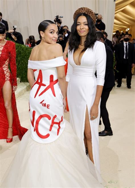 AOC turns heads at Meta Gala with 'Tax the Rich' dress