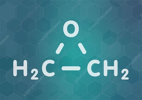 Ethylene oxide molecule, illustration - Stock Image - F027/8599 - Science Photo Library