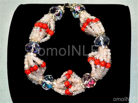 ILDE OBATALA OSHAGRINAN IFA ORISHA BRACELET IDDE MAZO GLASS BEADS CORAL ...